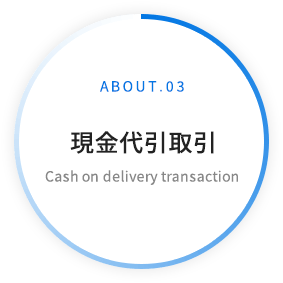 ABOUT.03 現金代引取引